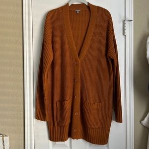 Dark orange cardigan